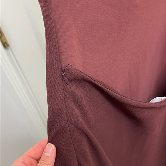 Aritzia Wilfred Jeanie Strappy Midi Dress | Size 2 Burgundy - Picture 6 of 9